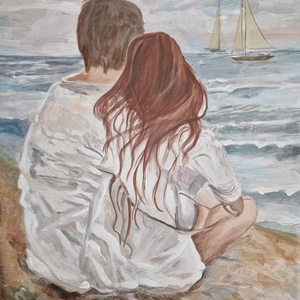 Örökké egy irányba akril festmény - művészet - festmény - akril - Meska.hu