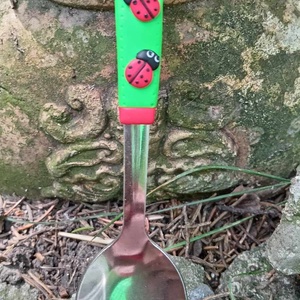 Gombás kiskanál - otthon & életmód - konyhafelszerelés, tálalás - tálalás - kanál & villa - Meska.hu