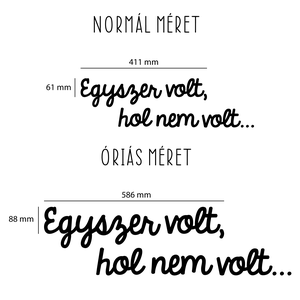 Egyszer volt, hol nem volt... felirat - otthon & életmód - babaszoba, gyerekszoba - babaszoba dekoráció - Meska.hu