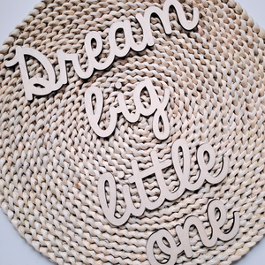 Dream big little one felirat, Otthon & Életmód, Babaszoba, gyerekszoba, Babaszoba dekoráció, Famegmunkálás, MESKA