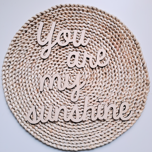 You are my sunshine felirat, Otthon & Életmód, Babaszoba, gyerekszoba, Babaszoba dekoráció, Famegmunkálás, MESKA