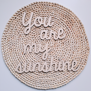 You are my sunshine felirat, Otthon & Életmód, Babaszoba, gyerekszoba, Babaszoba dekoráció, Famegmunkálás, MESKA