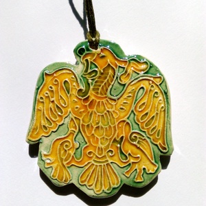 Rakamazi turul sárga zöld nyakbavaló -  - Meska.hu