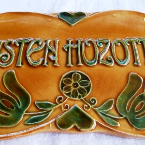 Isten hozott tábla -  - Meska.hu