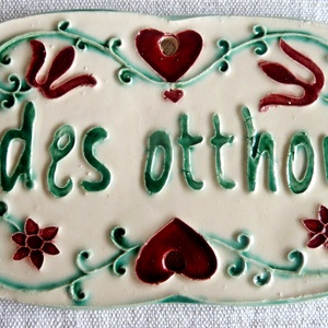 Édes otthon-  tábla -  - Meska.hu