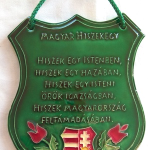 Magyar hiszekegy - művészet - szobor - kerámia - Meska.hu