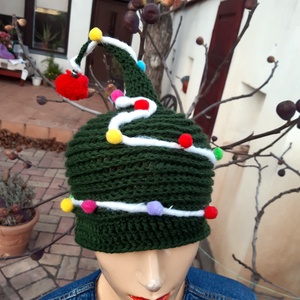 Fenyő sapka, ajándék kiskamasz, kamasz méret - ruha & divat - sál, sapka, kendő - sapka - Meska.hu