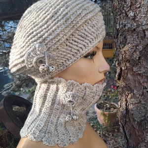 Sapka, sál, horgolt szett, Lavina, Ruha & Divat, Sál, Sapka, Kendő, Sapka & Sál szett, Horgolás, Kötés, MESKA