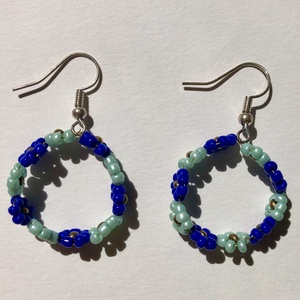 BabyFlower 007 - ékszer - fülbevaló - lógós kerek fülbevaló - Meska.hu