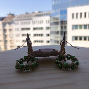 Elegant 001 - ékszer - fülbevaló - lógós kerek fülbevaló - Meska.hu