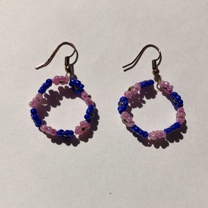 BabyFlower 005 - ékszer - fülbevaló - lógós kerek fülbevaló - Meska.hu