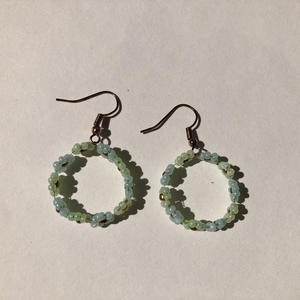 BabyFlower 004 - ékszer - fülbevaló - lógós kerek fülbevaló - Meska.hu