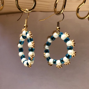 Starshine 001 - ékszer - fülbevaló - lógós kerek fülbevaló - Meska.hu