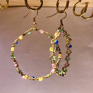 Diamond 001 - ékszer - fülbevaló - lógós kerek fülbevaló - Meska.hu