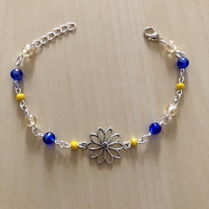 SilverDaisy 001 - ékszer - karkötő - charm karkötő - Meska.hu