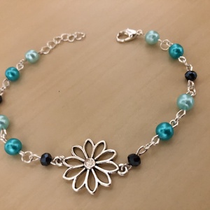SilverDaisy 002 - ékszer - karkötő - charm karkötő - Meska.hu