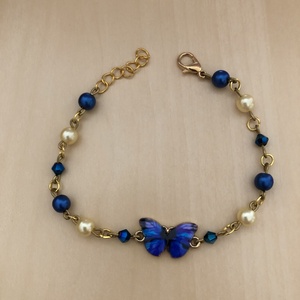 Butterfly 002 - ékszer - karkötő - charm karkötő - Meska.hu