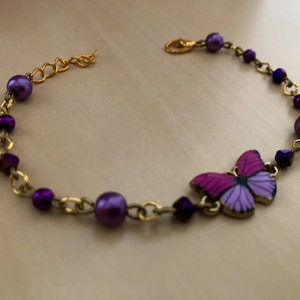 Butterfly 003 - ékszer - karkötő - charm karkötő - Meska.hu