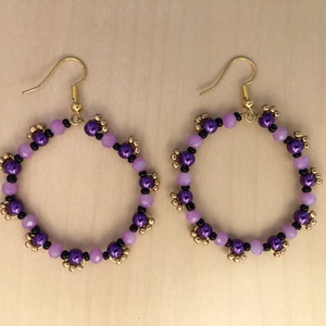 Sunshine 002 - ékszer - fülbevaló - lógós kerek fülbevaló - Meska.hu