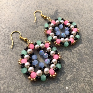 Galaxy G01 - ékszer - fülbevaló - lógós kerek fülbevaló - Meska.hu