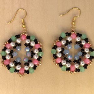 Galaxy G01 - ékszer - fülbevaló - lógós kerek fülbevaló - Meska.hu