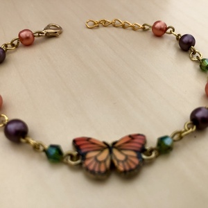 Butterfly 004 - ékszer - karkötő - charm karkötő - Meska.hu