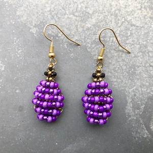 Turtle G02, Ékszer, Fülbevaló, Lógó fülbevaló, Ékszerkészítés, Gyöngyfűzés, gyöngyhímzés, MESKA