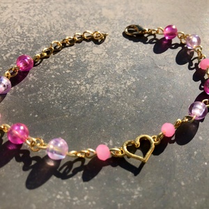 Heart G01 - ékszer - karkötő - charm karkötő - Meska.hu