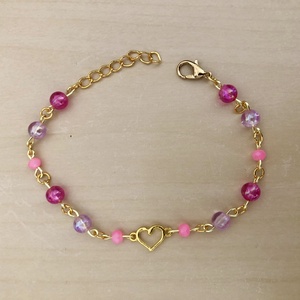 Heart G01 - ékszer - karkötő - charm karkötő - Meska.hu