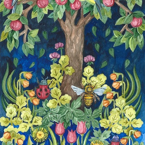 Varázslatos kert - Print (Akvarell) - otthon & életmód - dekoráció - kép & falikép - kép & falikép - Meska.hu