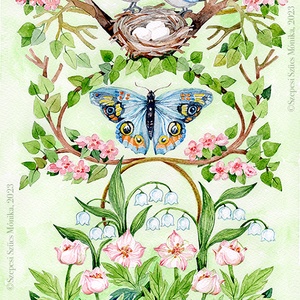 Tavaszváró - Print (Akvarell) - otthon & életmód - dekoráció - kép & falikép - kép & falikép - Meska.hu
