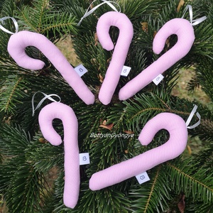 Karácsonyi cukorpálcák - fáradtrózsaszín - Meska.hu