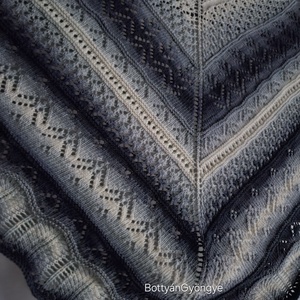 Csipkés kötött kendő - ruha & divat - sál, sapka, kendő - sál - Meska.hu