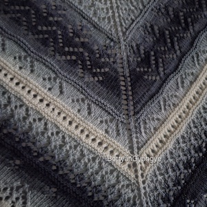 Csipkés kötött kendő - ruha & divat - sál, sapka, kendő - sál - Meska.hu