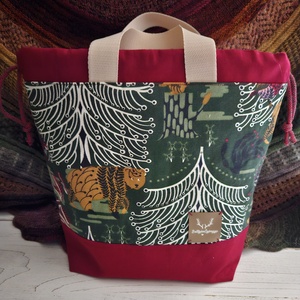 Kézimunka / projekt táska L méret - táska & tok - kézitáska & válltáska - belső rendező - Meska.hu