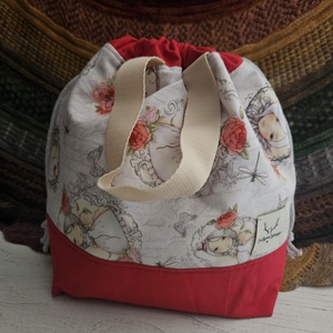 Kézimunka táska / projekt bag L méret - táska & tok - kézitáska & válltáska - belső rendező - Meska.hu