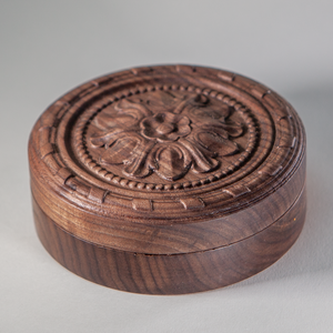 Ornamentikus amerikai dió ékszeres doboz, Ékszer, Ékszertartó, Ékszerdoboz, Famegmunkálás, MESKA