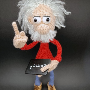 Albert Amigurumi Einstein - játék & sport - plüssállat & játékfigura - ember - Meska.hu
