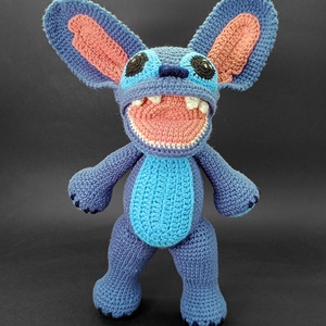Stitch figura  vicces horgolt ajándék - játék & sport - plüssállat & játékfigura - más figura - Meska.hu