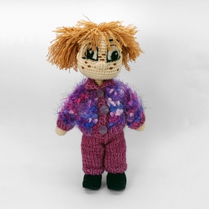 Bori  bohókás horgolt figura - Meska.hu