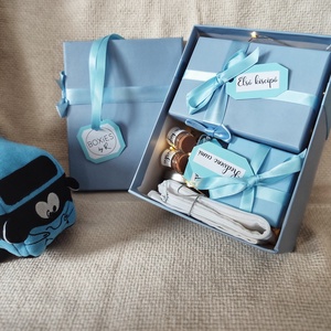 Blue baba emlékdoboz kisfiúnak - otthon & életmód - papír, írószer - Meska.hu