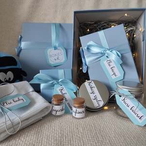 Blue baba emlékdoboz kisfiúnak - otthon & életmód - papír, írószer - Meska.hu