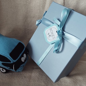 Blue baba emlékdoboz kisfiúnak - otthon & életmód - papír, írószer - Meska.hu