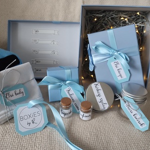 Blue baba emlékdoboz kisfiúnak - otthon & életmód - papír, írószer - Meska.hu