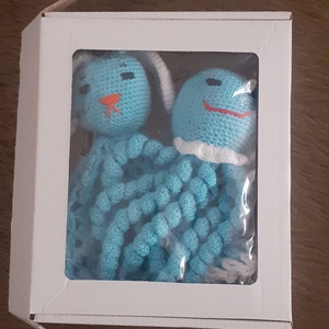 Babaköszöntő szett. Babák első horgolt játékai - baba - mama - babalátogató ajándékcsomag - Meska.hu