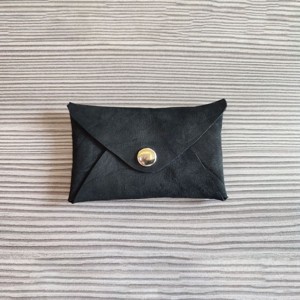 Gyűrt fekete egyfakkos kártyatartó, Táska & Tok, Pénztárca & Más tok, Kártyatartó & Irattartó, , MESKA