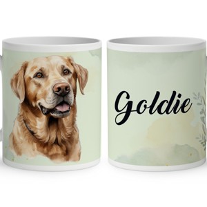 Névvel kérhető - Sárga Labrador Retriever portré mintás bögre, Otthon & Életmód, Konyhafelszerelés, tálalás, Tálalás, Bögre & Csésze, , MESKA