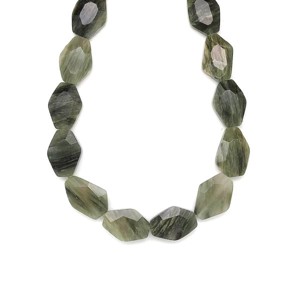 Szerpentin kvarc zöld faz darabok 12-14x18-20mm, Kellékek & szerszámok, Ásvány alapanyag, Ásványfüzér, , MESKA