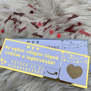 Vicces kaparós sorsjegy Valentin Napra - otthon & életmód - papír, írószer - ajándékozás kellékei - ajándék sorsjegy - Meska.hu