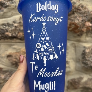 Boldog Karácsonyt, Te Mocskos Mugli! - Harry Potter Karácsonyi Pohár  710 ml - otthon & életmód - konyhafelszerelés, tálalás - tálalás - pohár - Meska.hu Boldog Karácsonyt, Te Mocskos Mugli! - Harry Potter Karácsonyi Pohár  710 ml - otthon & életmód - konyhafelszerelés, tálalás - tálalás - pohár - Meska.hu
